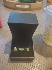 Jewelry Set of Ring and Ear Rings. Sterling Silver.