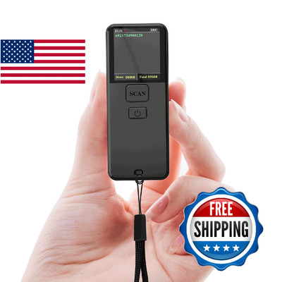 Mini Portable 1D Wireless Barcode Scanner, Bluetooth and 2.4Ghz and USB All in o