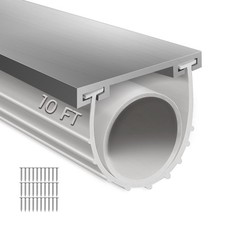 Garage Door Seals Bottom Rubber with Pre-drilled Aluminum Track Retainer Base Ki