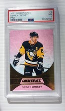 2021-22 Upper Deck Credentials - Sidney Crosby #2 Pink /49 PSA Near Mint 7
