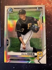 2021 Bowman Chrome Prospects 1st Po-Yu Chen #BCP-223 Refractor /499