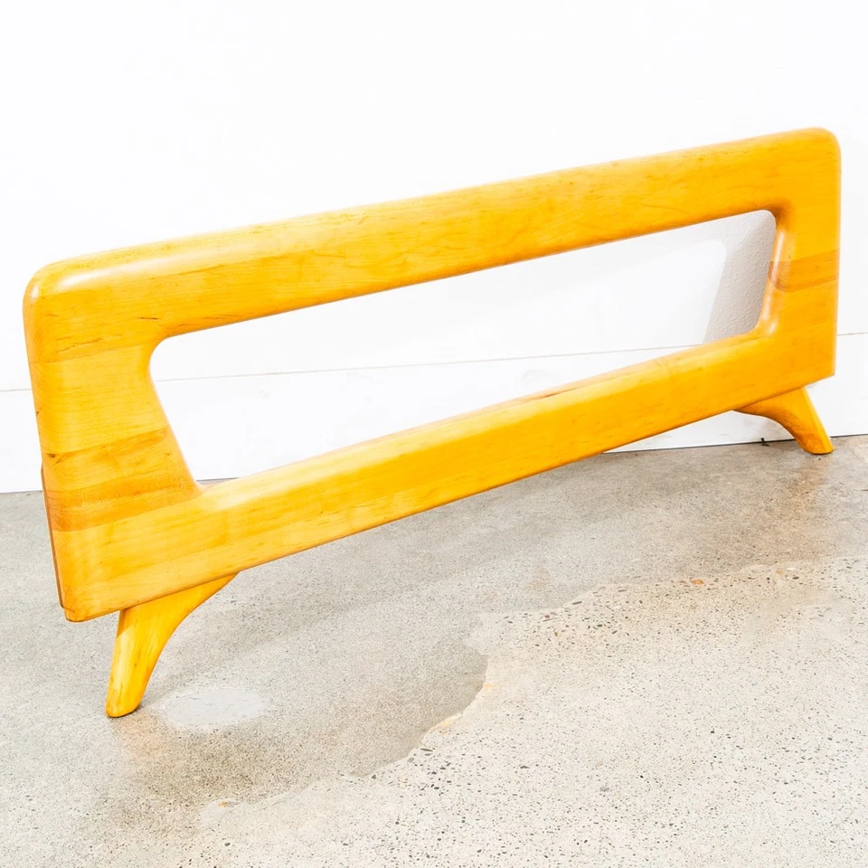 Cabecero de cama moderno Mid Century marco completo Heywood Wakefield arce macizo Mcm Foto 4 de 4