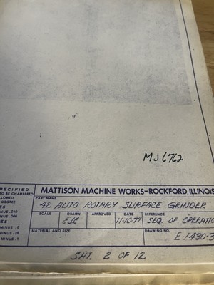 Mattison 42'' Rotary Schematics-6 drawings