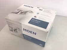 MOEN Banbury Bathroom Faucet 4 in. Centerset Double Handle Brushed Nickel New