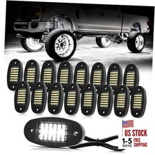 White Rock Lights 6000K Pure White 36 LEDs SMD Chips Super Bright Neon 16 Pods