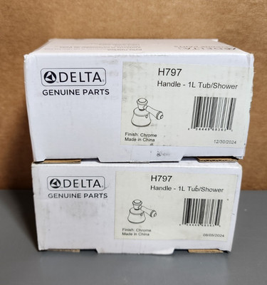 Delta H797 Faucet Handle Series 14 Chrome Handle (Qty 2)