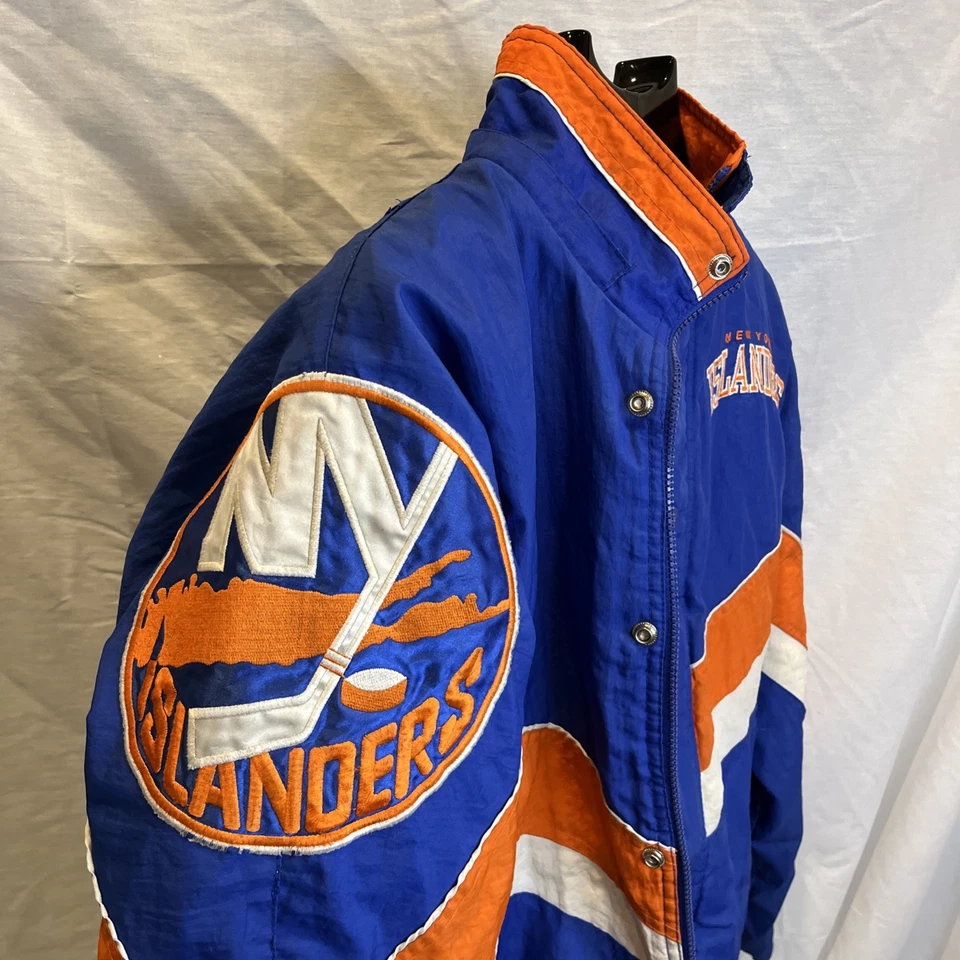 Vintage Starter Jacket New York Islanders Hockey NHL Mens M Medium Street Wear - Image 3 of 4
