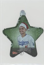 2021 Holiday WalMart Mega Box Oversized Ornaments Die-Cuts Corey Seager 0o1
