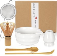 Matcha Whisk Set, Matcha Bowl with Spout buy 1 bowl set get 1 whisk set free ,