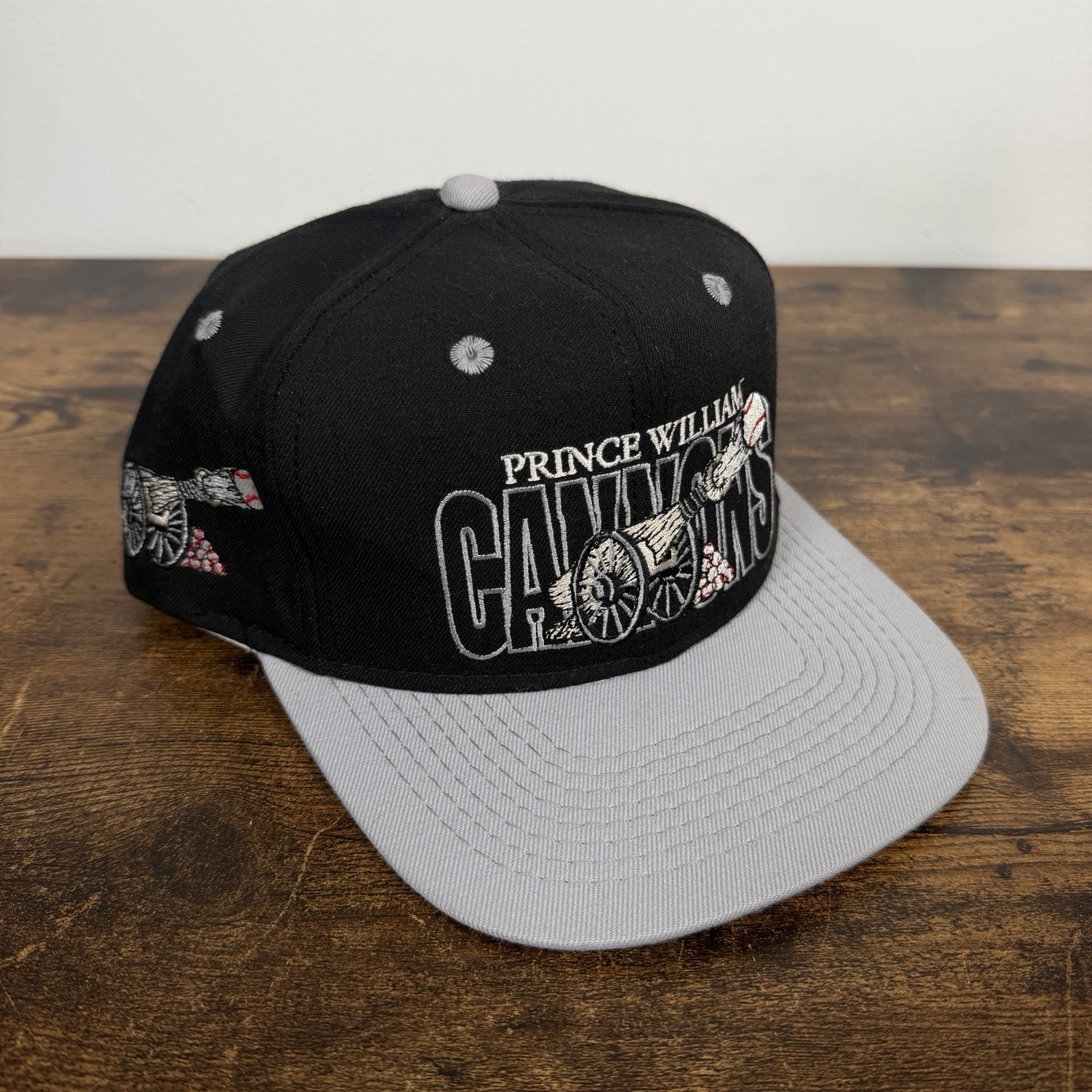 Vintage 90’s Prince William Canons #1 Apparel Snapback Hat |  Made In USA RARE!