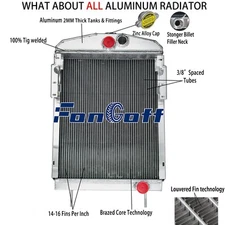 352629R92 3 Row Aluminum Radiator Fit Farmall International M MD Super MAT HOT