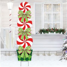 Candy Christmas Decorations Outdoor - 44In Peppermint Xmas Yard Stakes - Gian...