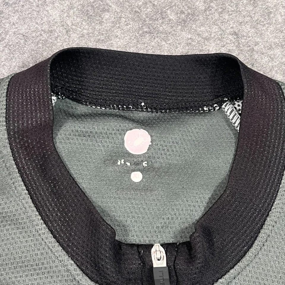 Camisa Jersey Castelli Gris Breathe Attack Manga Corta Cremallera Para Hombre Talla XL Foto 2 de 4