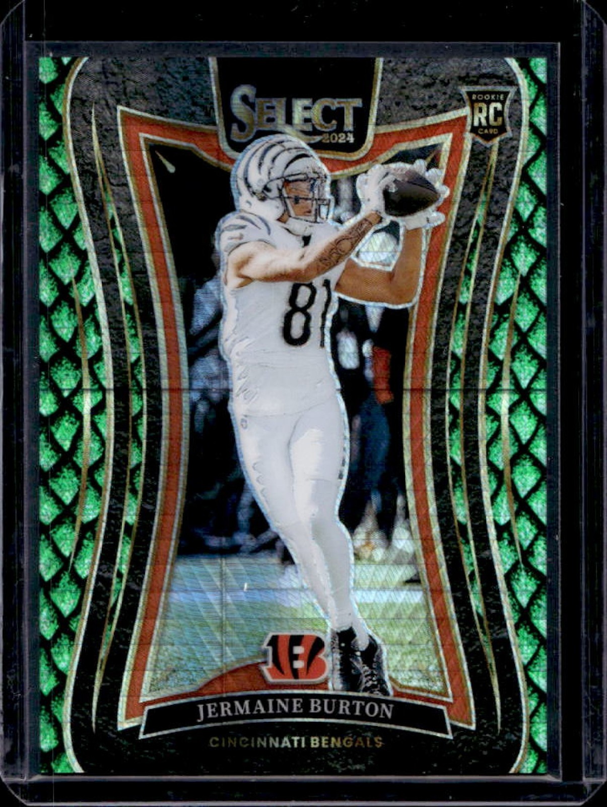 Jermaine Burton Panini Select #350 Dragon Scale