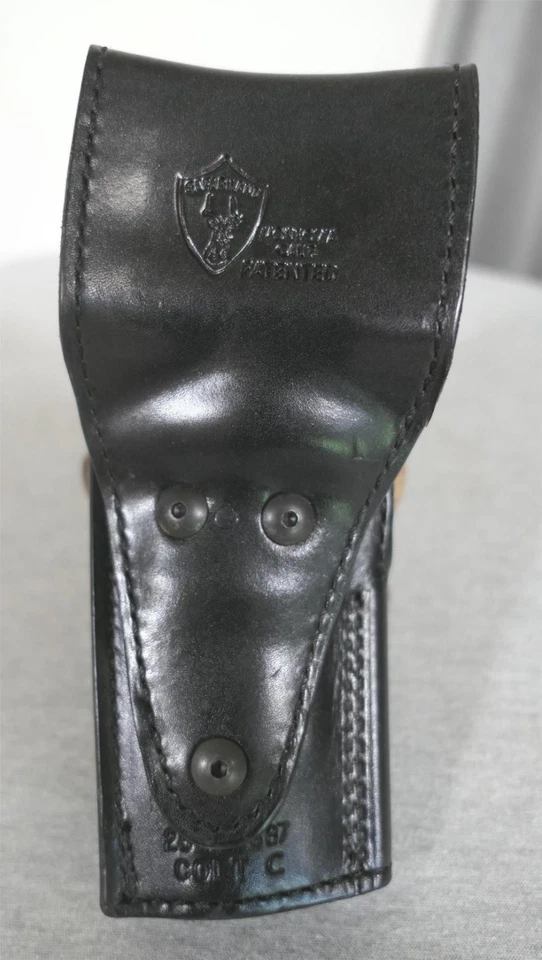 Safariland RH Colt C 25 45 B87 Basketweave Leather Tactical Holster w Paddle - Image 4 of 4