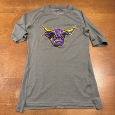 Minnesota State Mavericks Shirt Mens Large Pro Dri Fit Compression 3/4 Sleeve