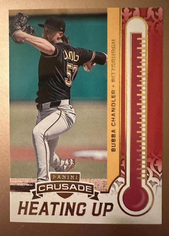 2025 Panini Crusade Bubba Chandler /99 Heating Up  #8 - 47/99 Pirates 