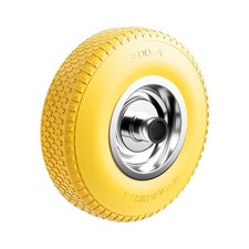 Wiltec Roue complète increvable 3.00-4 Diable 255x74mm PU 100kg Brouette Diable