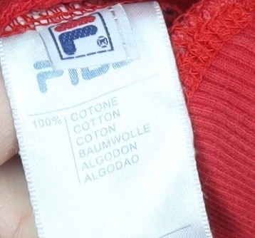 Sudadera con capucha roja para hombre FILA M Pullover logotipo gráfico - Imagen 3 de 12