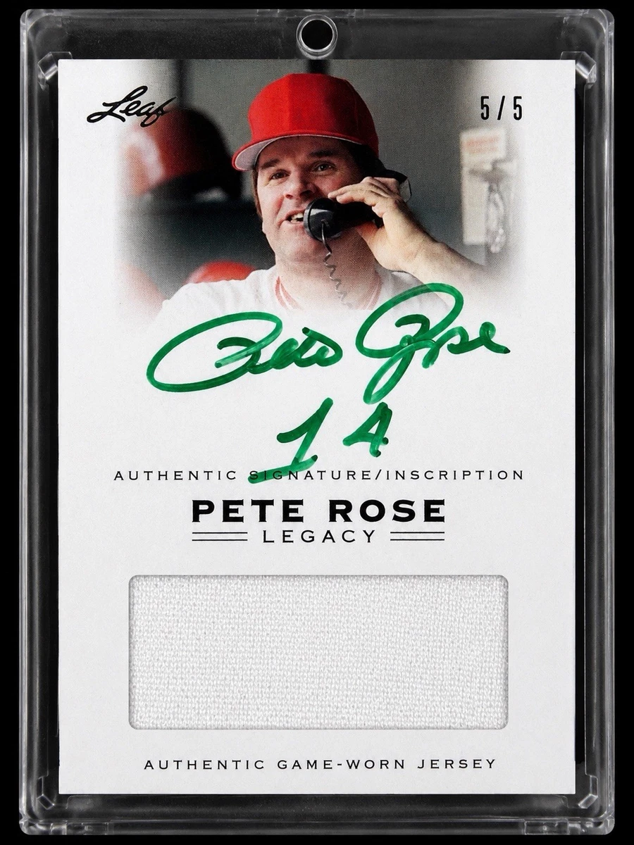 2011 Leaf Pete Rose Legacy Auto Jersey インスク入り ピート・ローズ