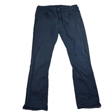 Buffalo David Bitton Six-X Straight Stretch Denim Blue Jeans Mens Size 34x32