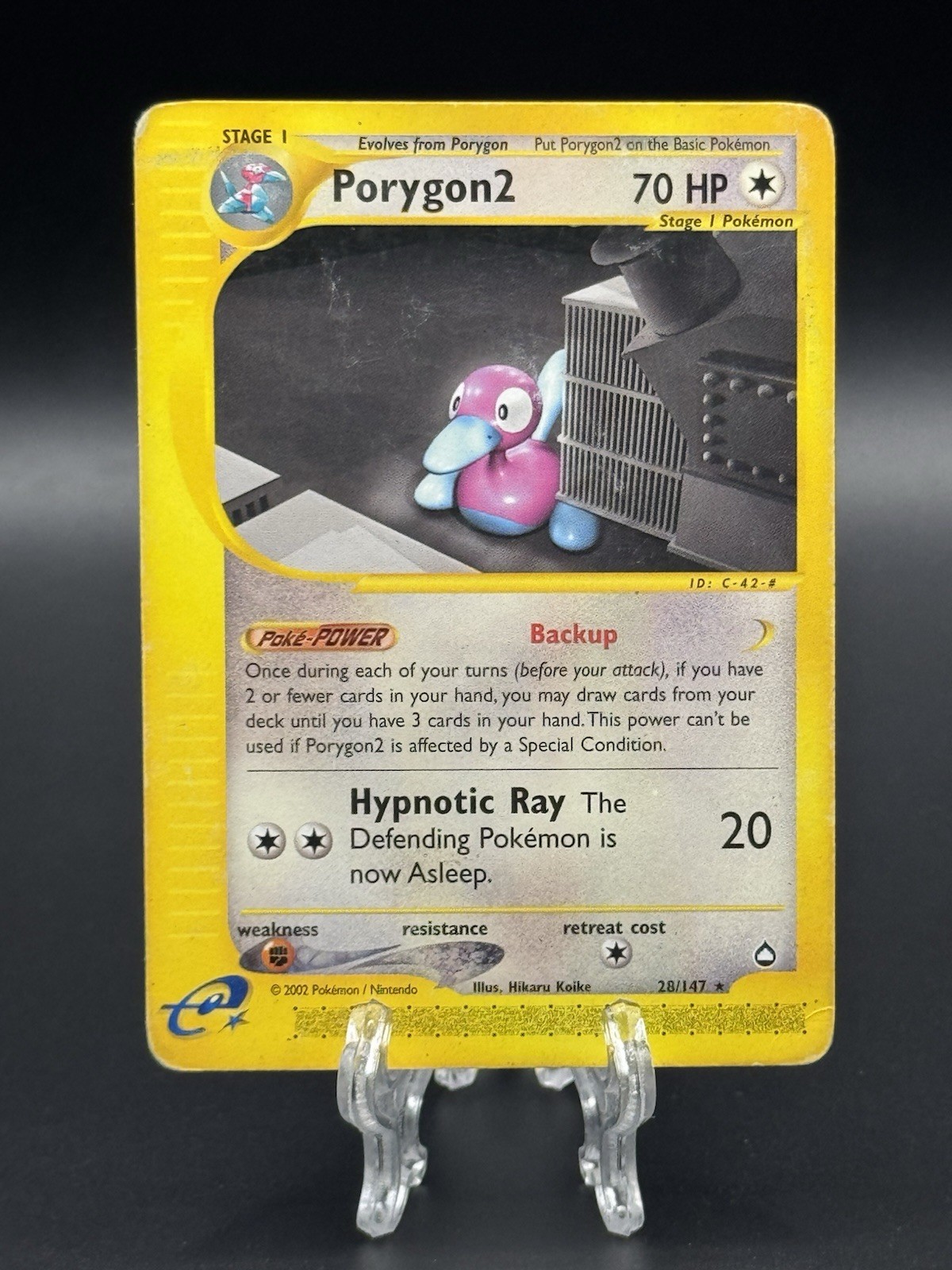 Pokemon TCG Porygon2 Aquapolis Non-Holo Rare Card 28/147