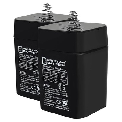 Mighty Max 6V 5AH Replacement Battery Compatible with Pignose Hog 7-200B - 2Pack