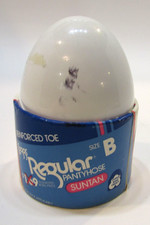 New 1990's Legg's Regular Pantyhose Size B Suntan Reinforced Toe