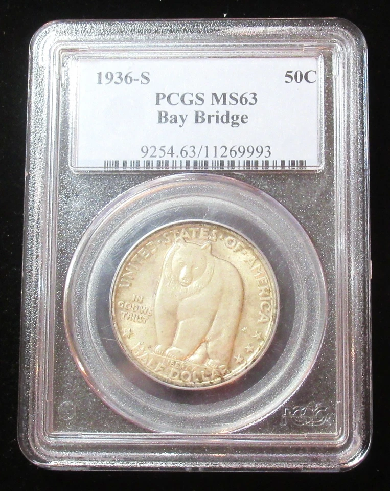 1936-S 50C Bay Bridge MS63 PCGS - Image 3 of 4