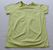 DSG Girls' Movement Seamless Short Sleeve Shirt AR8 Fresh Hay Medium NWT 