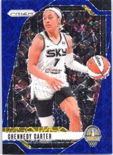 2024 Panini Prizm WNBA #66 Chennedy Carter Blue Velocity Prizms