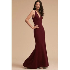 New BHLDN Jones Maxi Formal Crepe Dress Size US 4