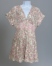 Alice + Olivia Women's Keela Floral Dress Size 6 Pink Feminine Lined Preppy