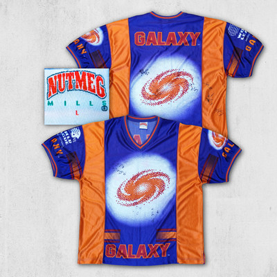 Nutmeg Mills Frankfurt Galaxy Vintage Jersey XL Autogramme NFL Europe