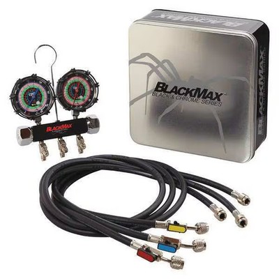 Blackmax Mechanical Manifold Gauge Set,2 Valves MBH4P5EZ Blackmax MBH4P5EZ