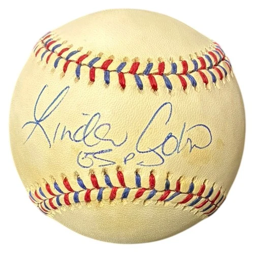 LINDA COHN SIGNED OFFICIAL MLB 1995 ALL STAR GAME BASEBALL JSA EE54724 ESPN