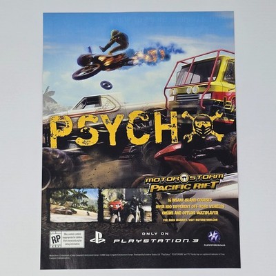 Motor Storm Pacific Rift PlayStation 3 PS3 Courses Print Ad/Poster