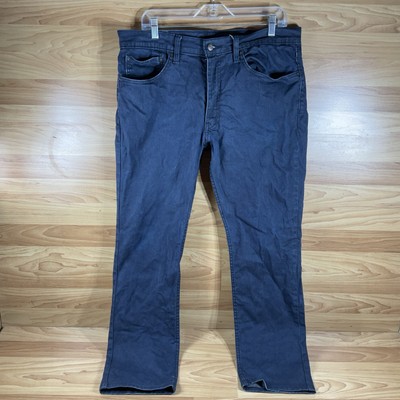 Levis 511 Jeans Mens 36 x 29.5 Slim Stretch Dark Blue Indigo Rinse Denim Stretch