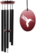 Hummingbird Wind Chimes – 33" Outdoor Tuned Melody Wind Chime, Soothing Memorial