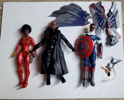 Marvel Legends Captain America Sam Wilson BAF Wings Nick Fury Misty Knight