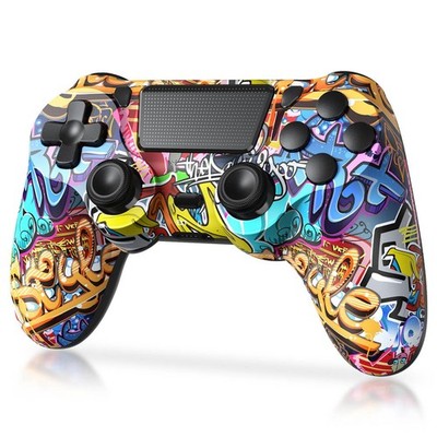 Wireless Controller Compatible with PS4/Pro/Slim, with Vibration Feedback, Mo...