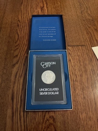 1884-CC CARSON CITY UNCIRCULATED MORGAN SILVER DOLLAR W/ COA