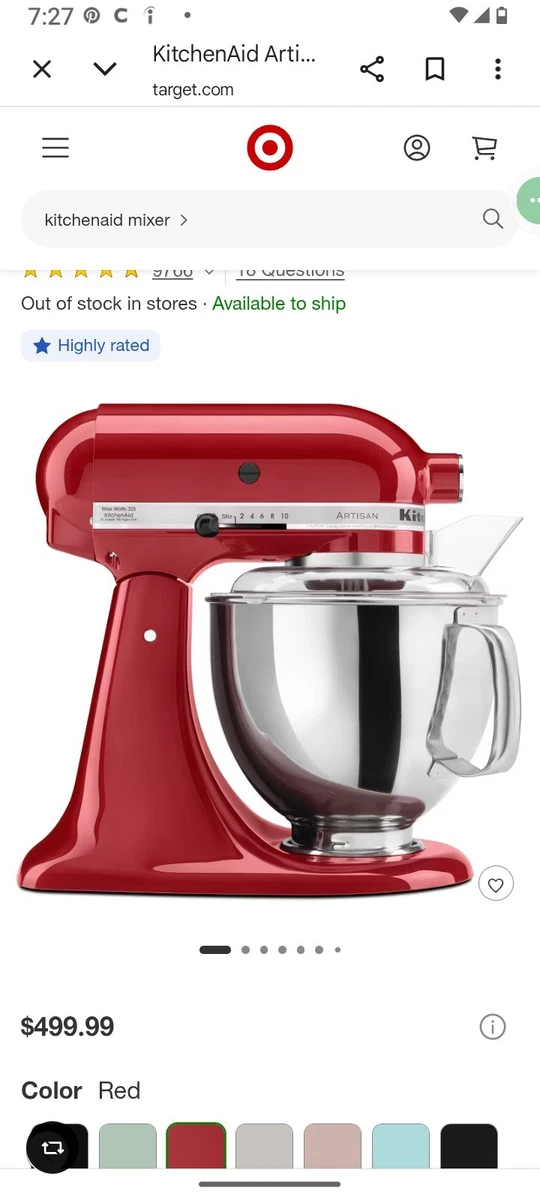 Kitchenaid Stand Mixer 325 Watts for sale | eBay