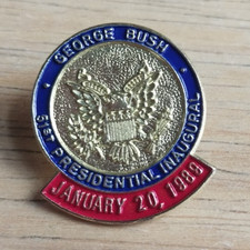 George H W Bush 51st Presidential Inaugural Pin January 20 1989