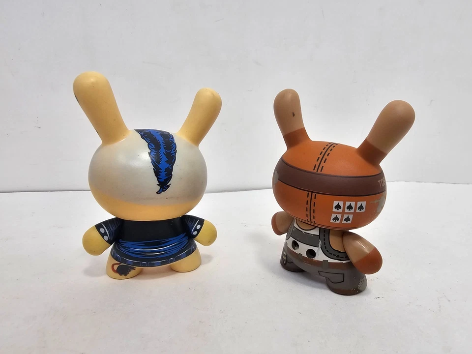 Lot Of 2 Vinyl PVC Toy Figures Kidrobot Dunny Apocalypse Huck Gee Mishka RARE - Image 2 of 2