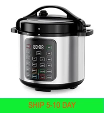 DUMOS 16-in-1 Electric Pressure Cooker 8 QT Stainless Steel Multi Cooker Electri