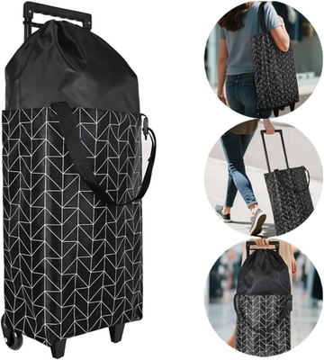 #ad Small Collapsible Shopping CartShopping Cart with WheelsFolding Portable BagW $44.71