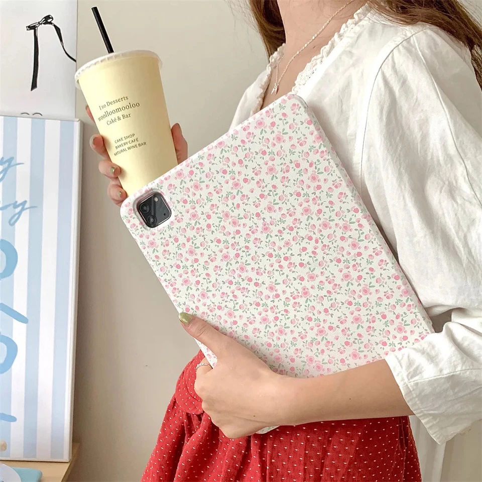 Flower Tablet Case For Apple iPad Pro 4 5 6 Generation 12.9 inch 11" 10 7/8 9.7" - Image 3 of 4
