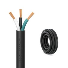 10 Gauge 3 Conductor Power Cable SJTW 300V 10 FT Electrical Wire Extension