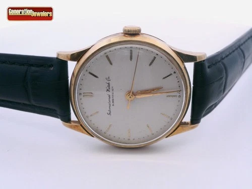 VINTAGE IWC SCHAFFHAUSEN 18KT YELLOW GOLD 33MM MIDSIZE WATCH MANUAL